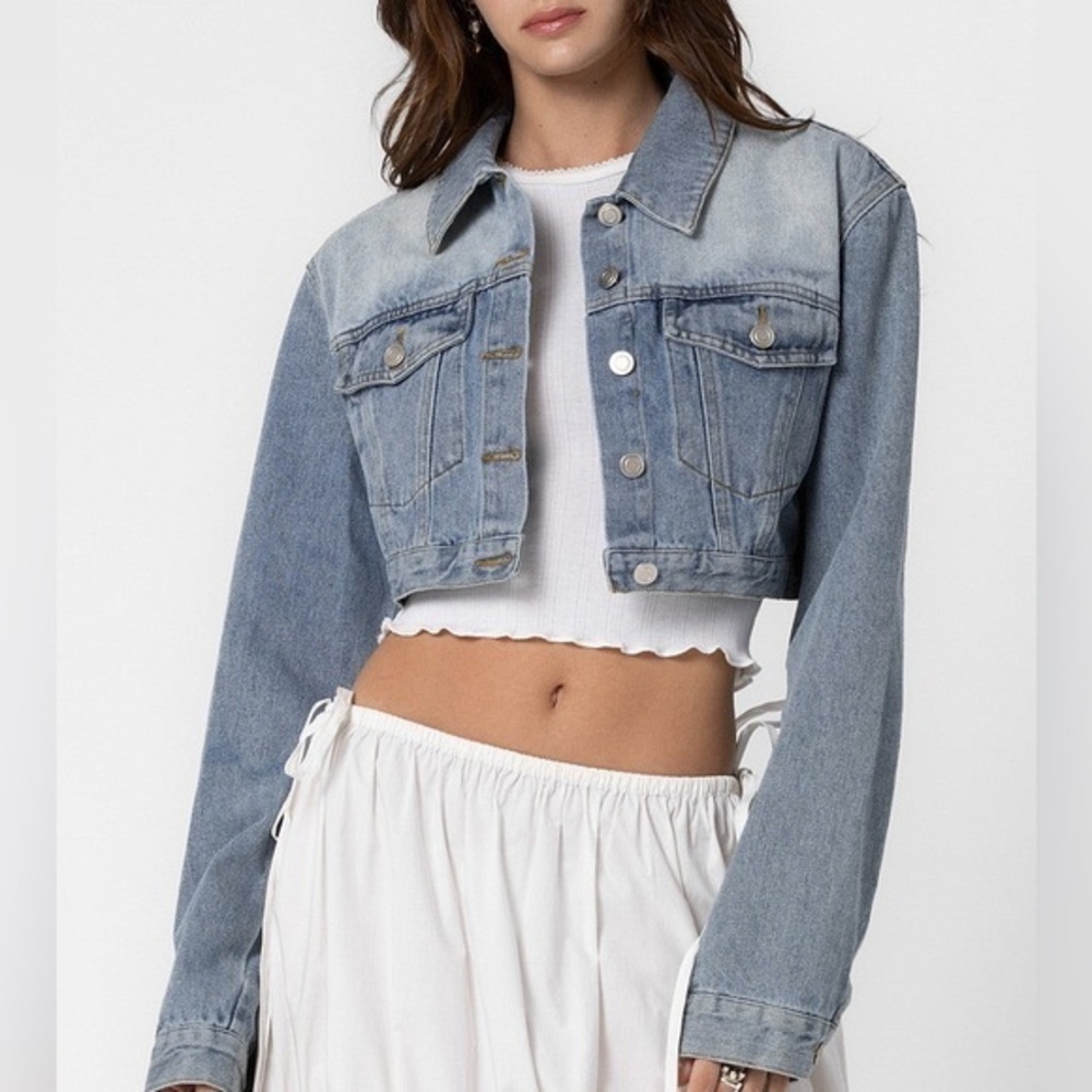 Cropped Denim Jacket NWT